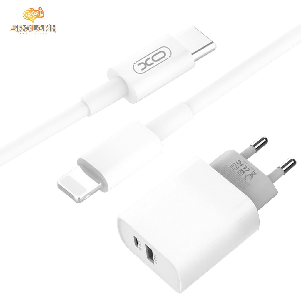 XO Fast QC3.0+PD Fast Charger with Apple PD Fast Cable L64 EU