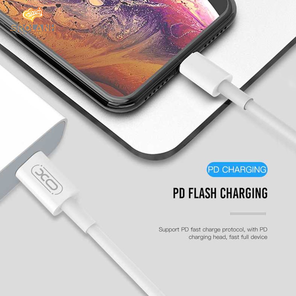 XO Fast QC3.0+PD Fast Charger with Apple PD Fast Cable L64 EU