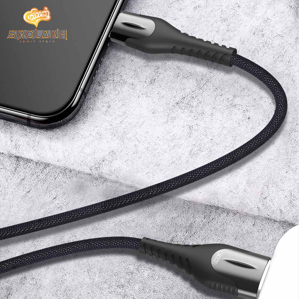 XO Lamp Zinc Alloy Cloth Braid Data USB Cable for Type C NB138