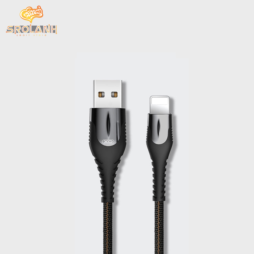 XO Lamp Zinc Alloy Cloth Braid Data USB Cable for Lightning NB138