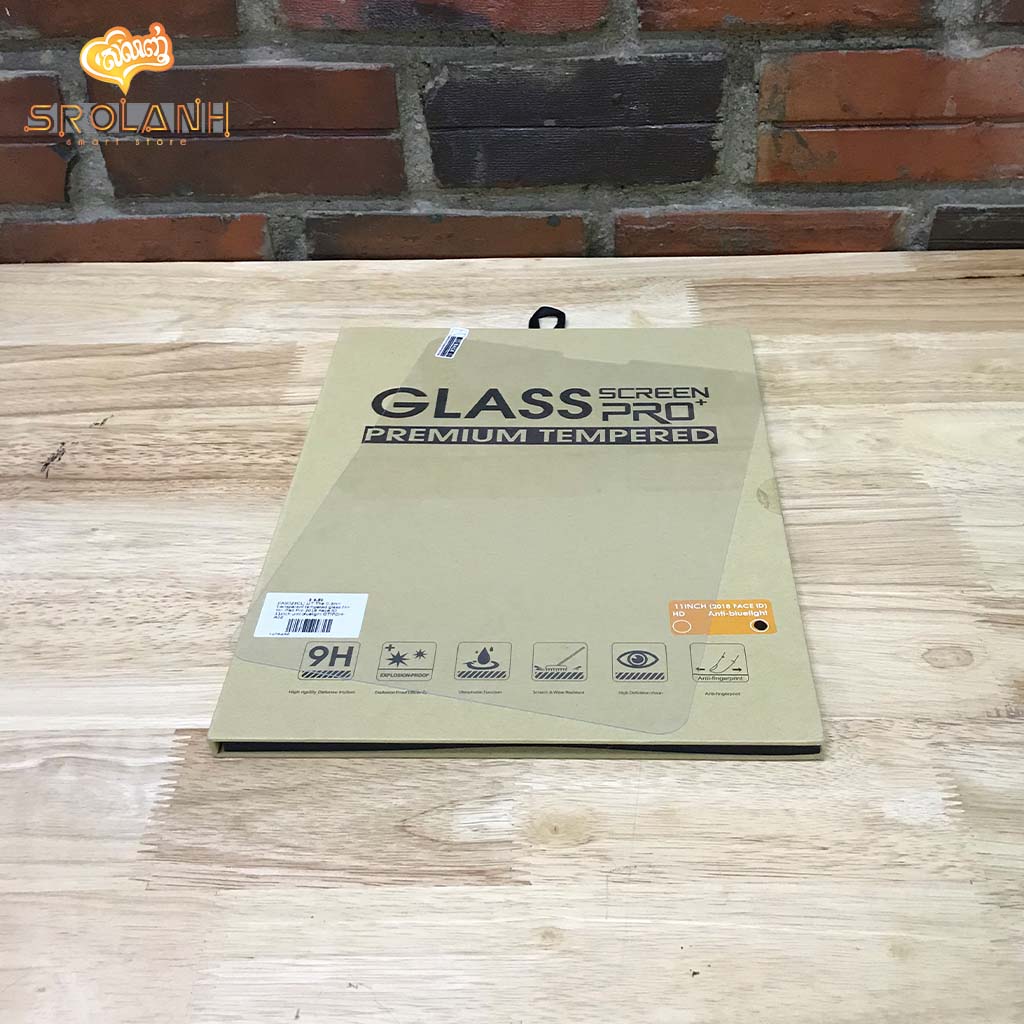 LIT The 0.3mm transparent tempered glass film for iPad Pro 2018 Face ID 11inch unti bluelight GTIPDH-A02