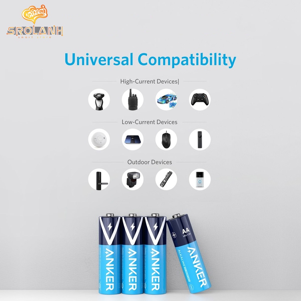 ANKER Alkaline Batteries AA 8-Pack