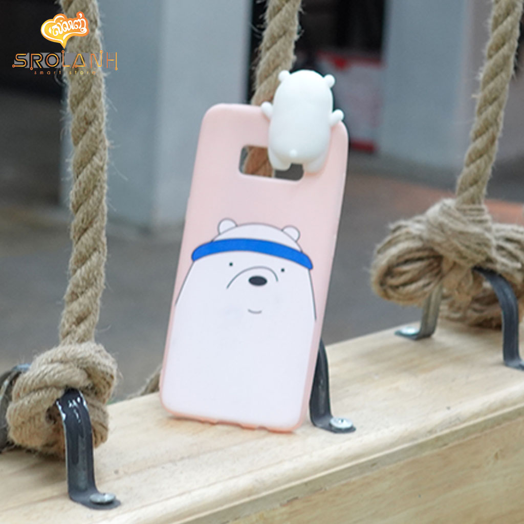 Super shock absorption case white head pig boy for S8