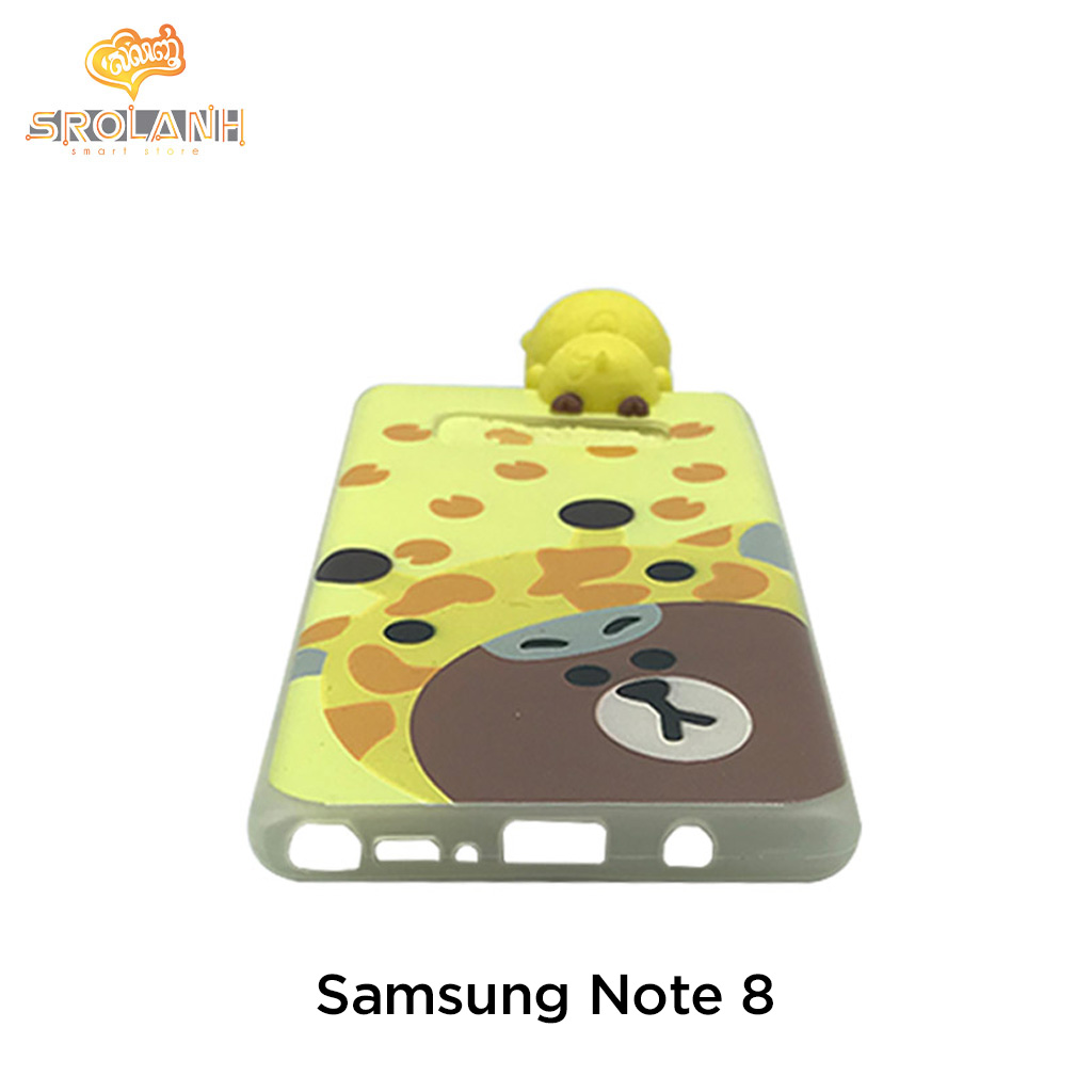 Super shock absorption case yellow cow for samsung Note 8