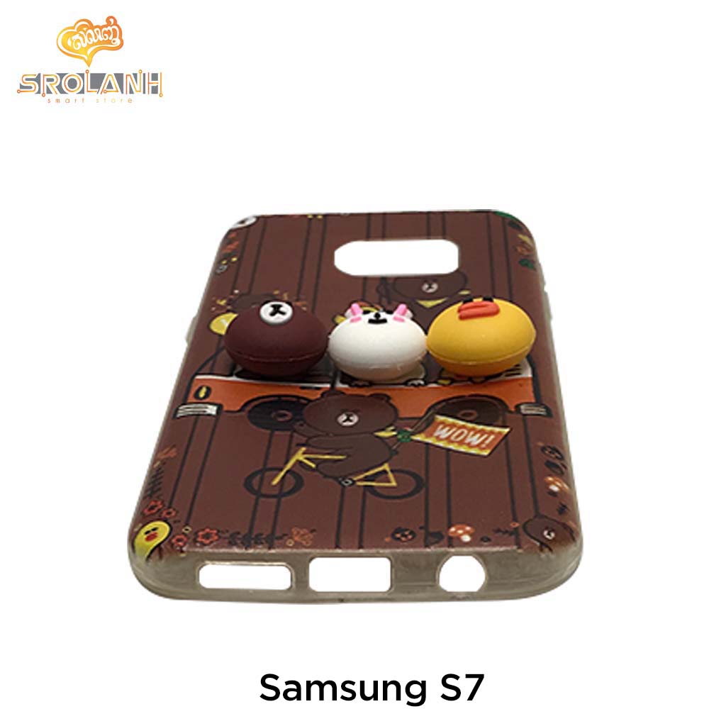 Classic case panda driving bike for samsung S7