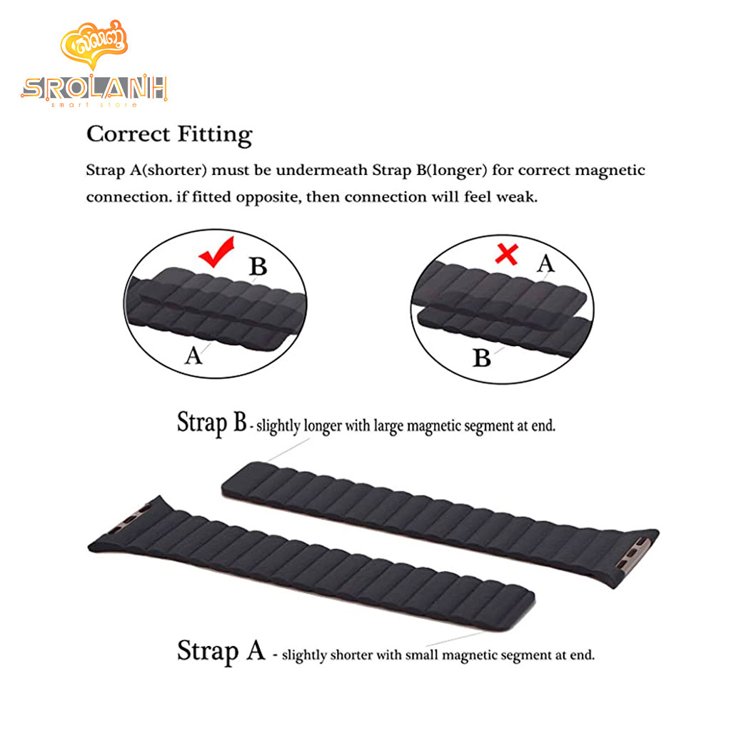 Silicone Watchband with Magnet S 38/40mm