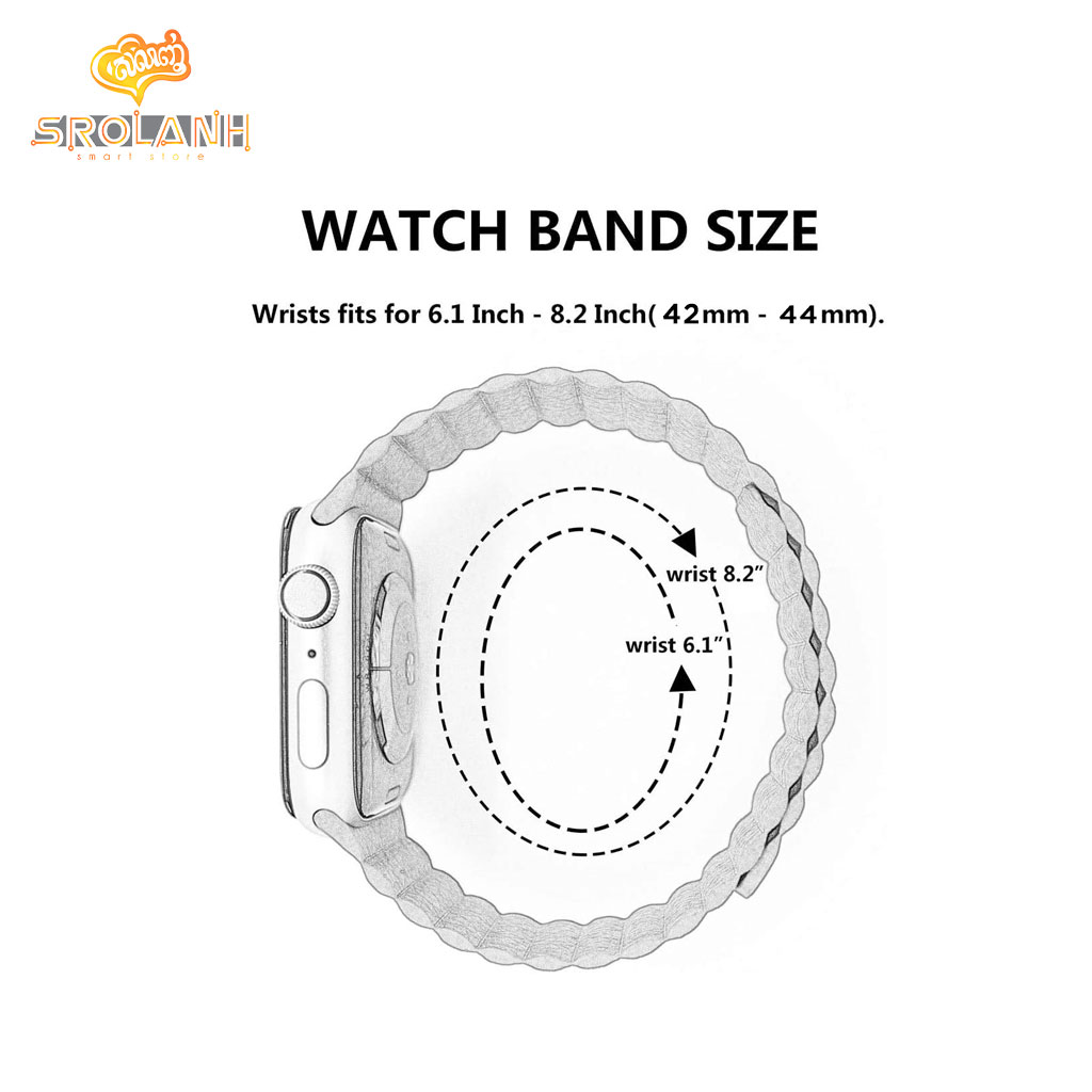 Silicone Watchband with Magnet L 42/44mm