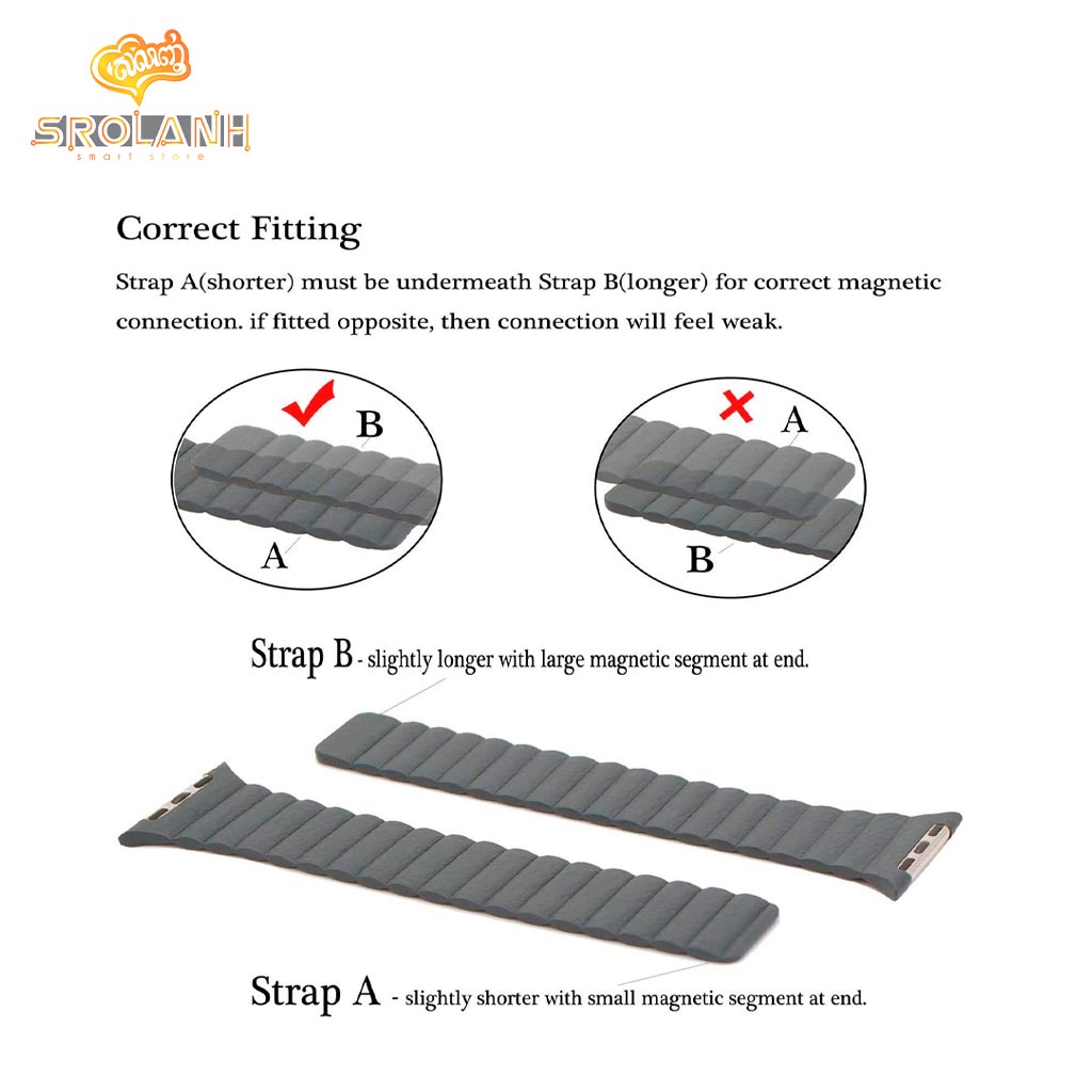 Silicone Watchband with Magnet S 42/44mm