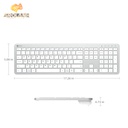 iClever Multi-Device Connection Rechargeable Slim Keyboard Included Keyboard Protector