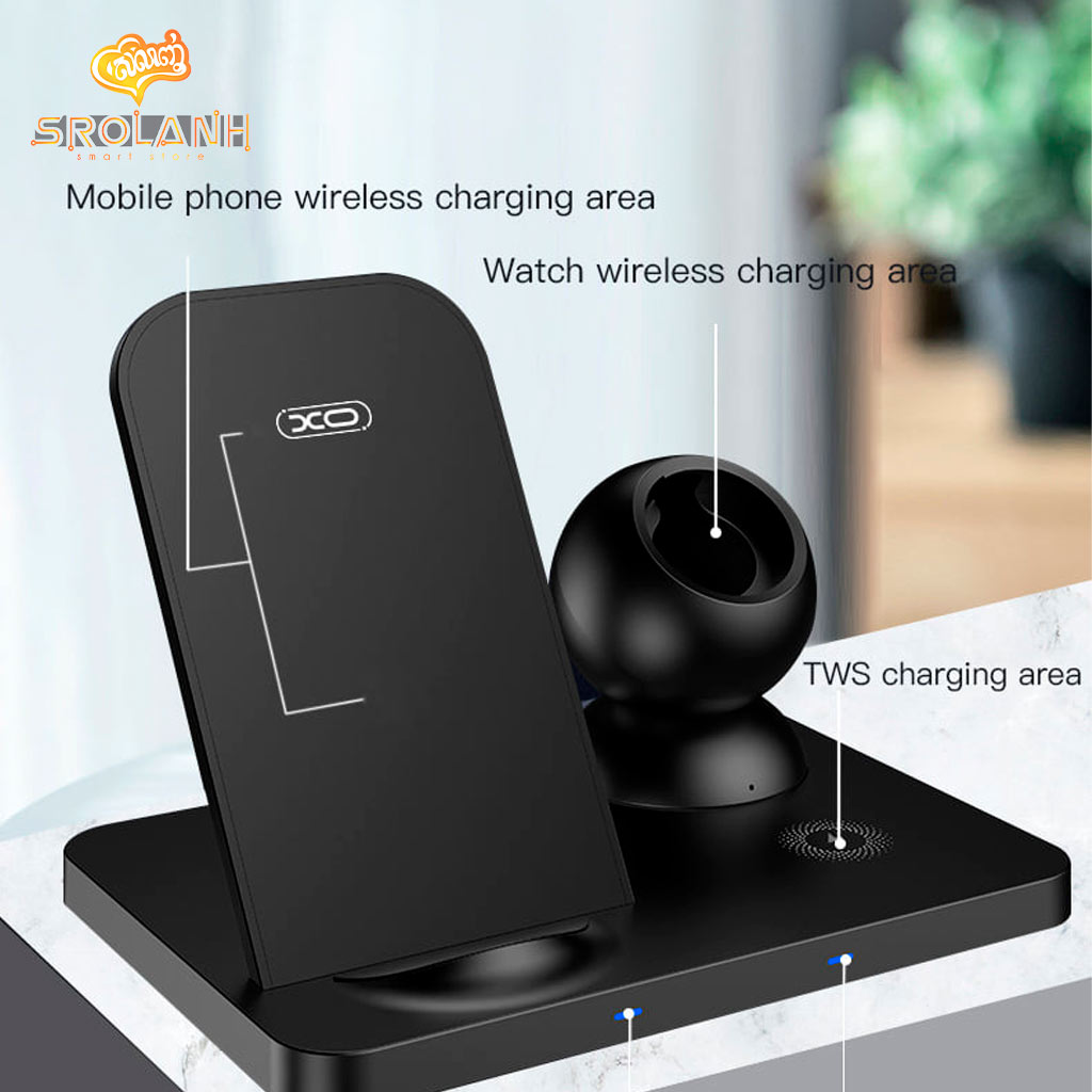 XO 15W Wireless Charger (Apple Watch + Phone + TWS Headset 3-in-1) WX018 