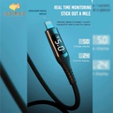 XO 2.4A Digital Display  USB Cable for Lighting  1M NB162 