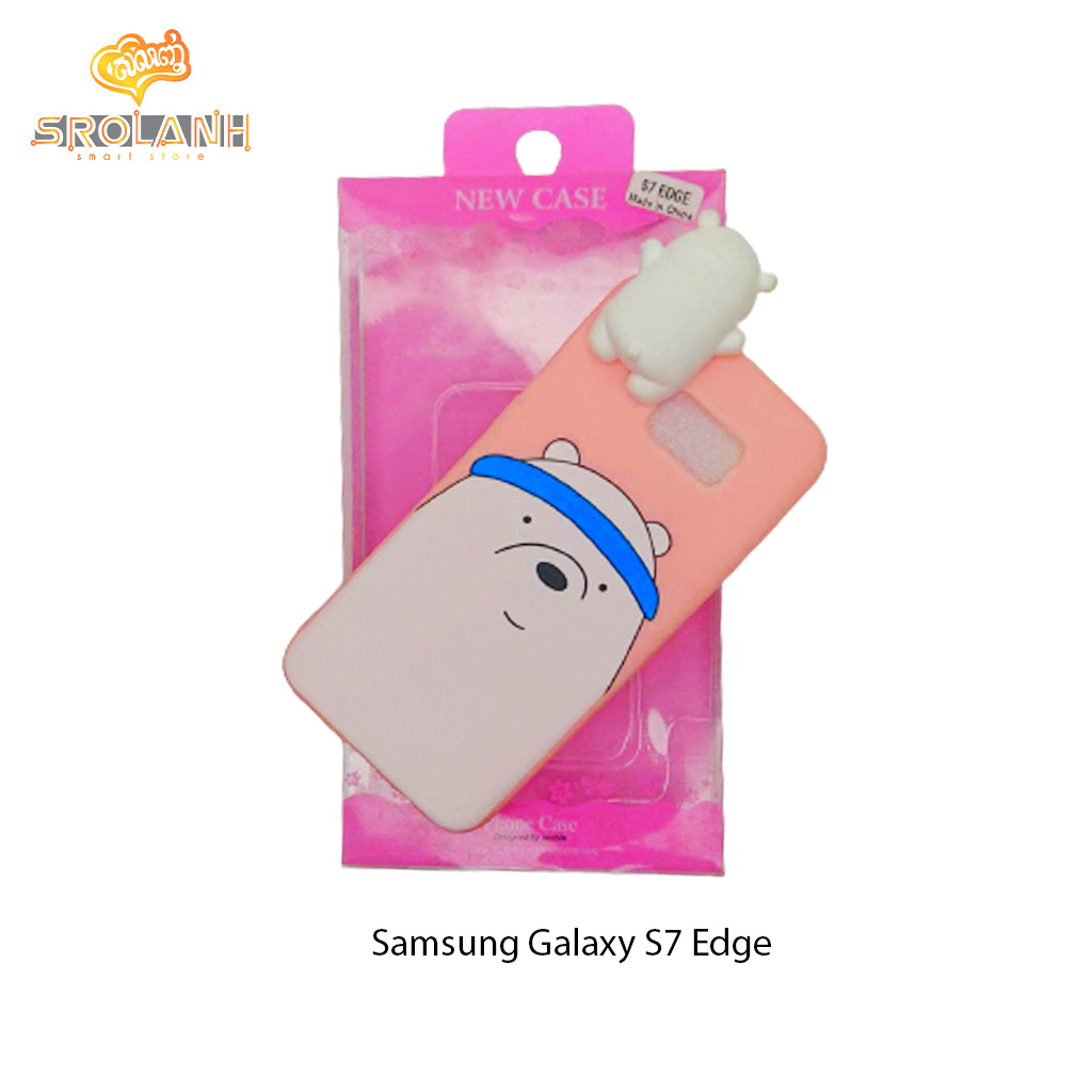 Super shock absorption case white head pig boy for S7 edge