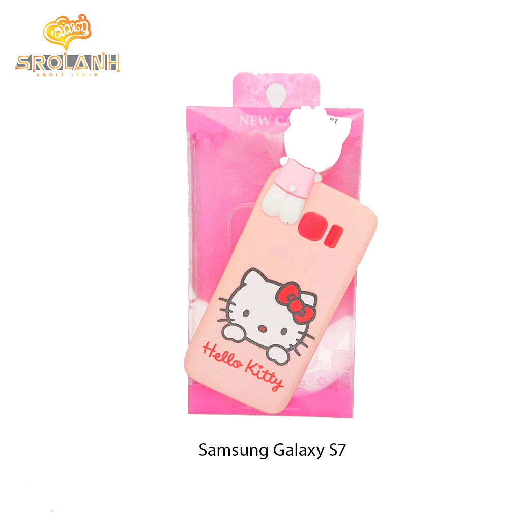 Super shock absorption case hellow kitty white head for S7