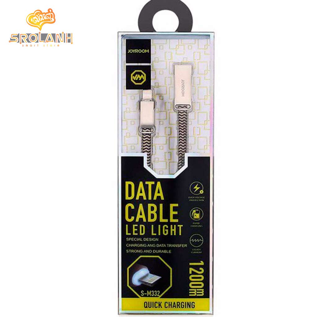 Joyroom data cable micro LED light 1200mm S-M332