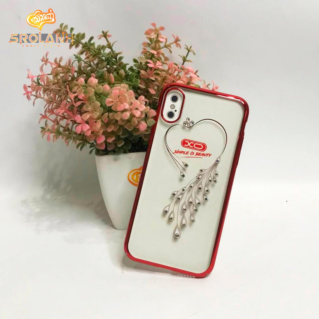 XO Diomand series plating PC diamond-encrusted protective case for iPhone X/XS