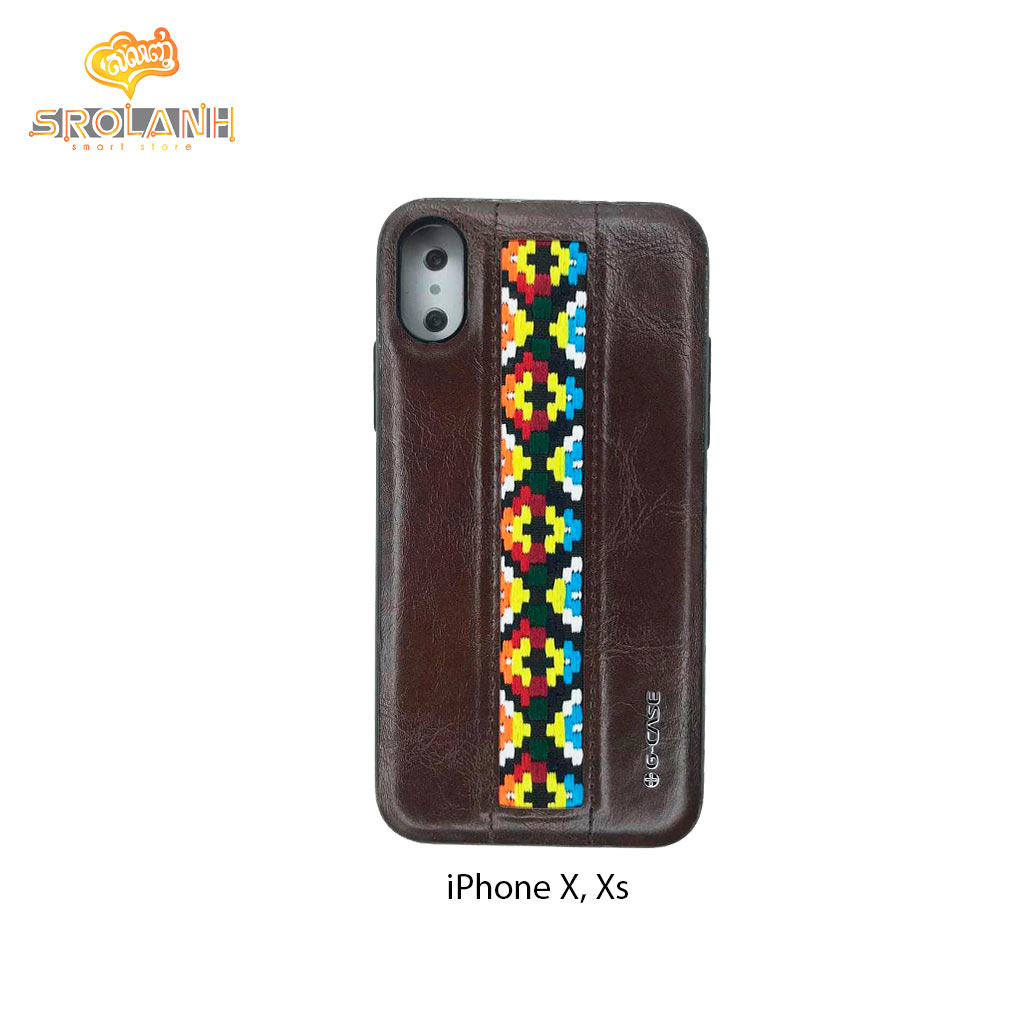 G-Case folk style series old brown for iPhone X