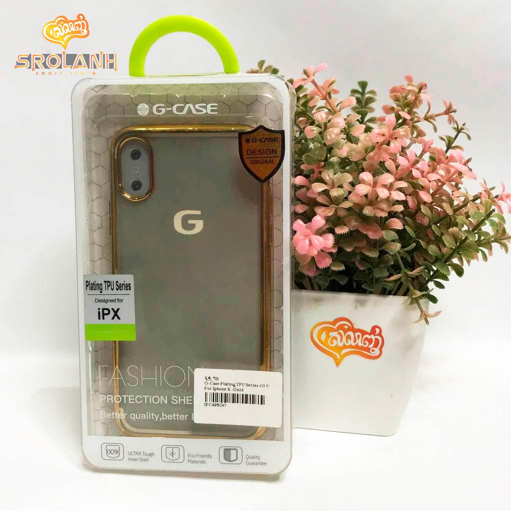 G-Case Plating TPU Series-GLD For Iphone X