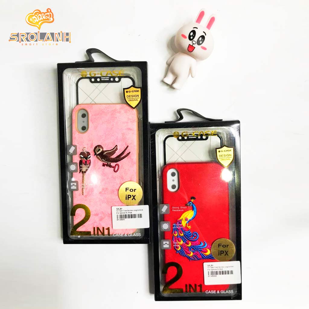 G-Case Cute Series-couple birds For Iphone X