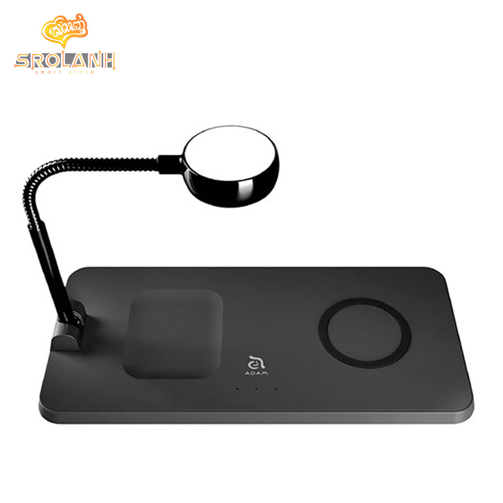 ADAM ELEMENTS OMNIA Q3 3-in-1 Wireless Charging Station with Adapter