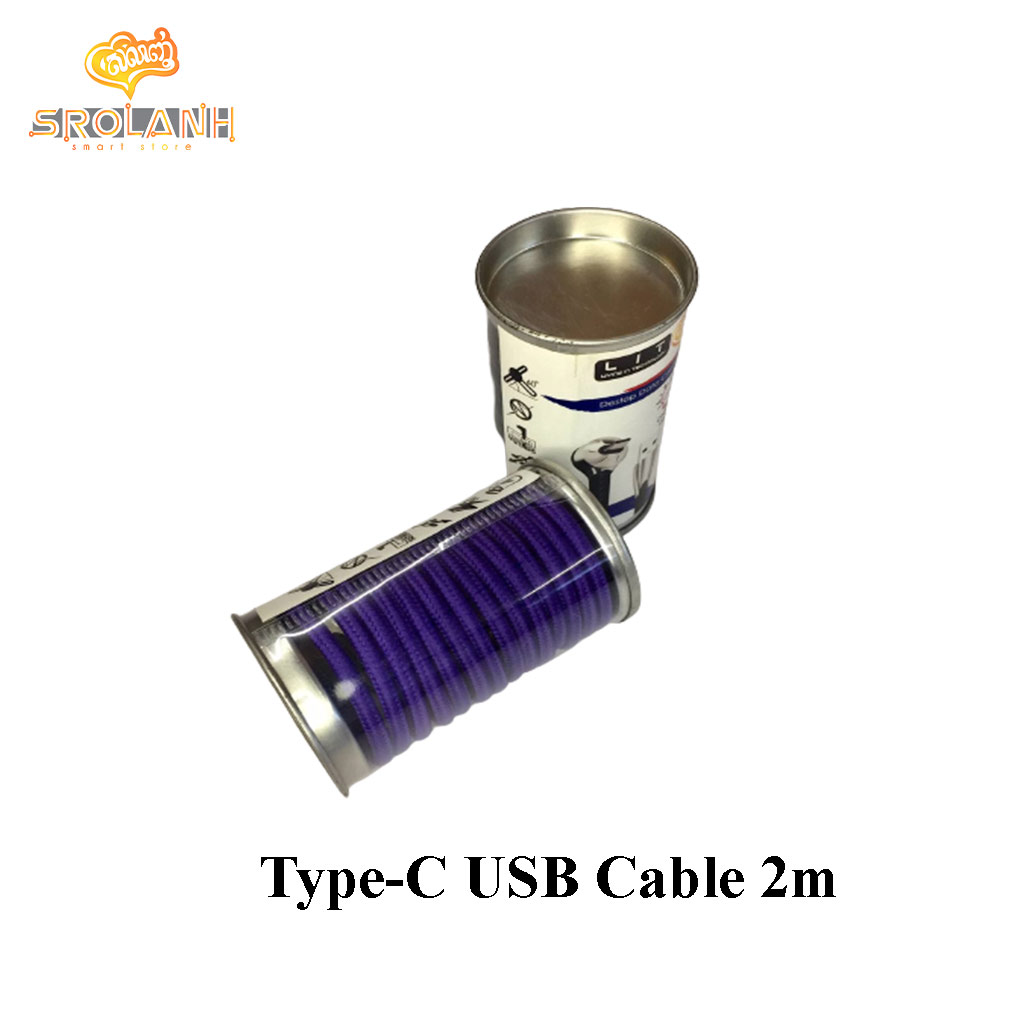 LIT The Kirsit Destop Stand Data Cable 3A 2M for Type-C CKDSB-T13