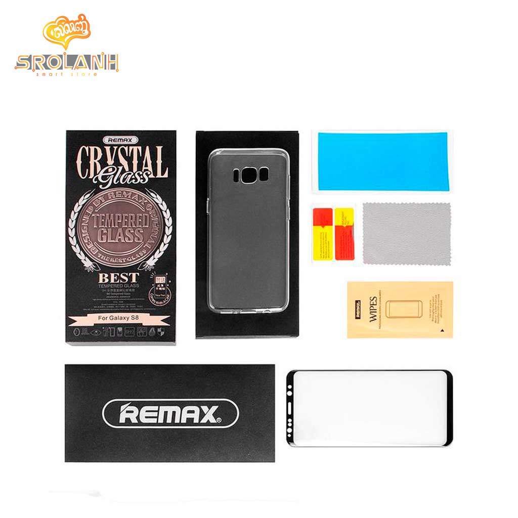 REMAX Crystal set of Tempered Glass and Phone Case for Samsung S8 GL-08