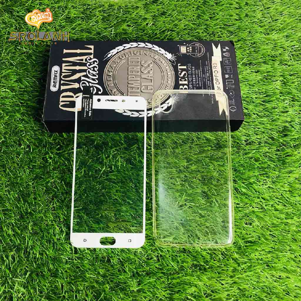 Remax Crystal(OPPO R9 F1) set of tempered glass and phone case