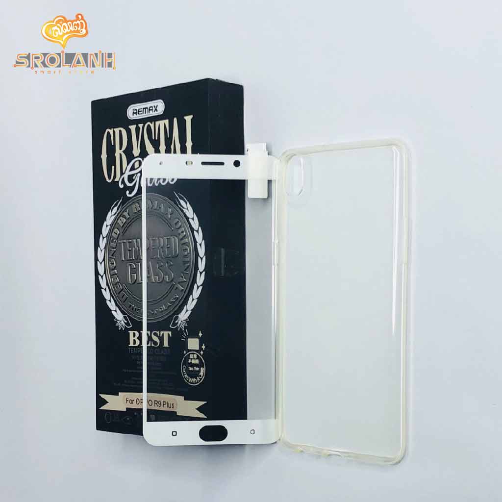 Remax Crystal(OPPO R9 Plus F1) set of tempered glass and phone case