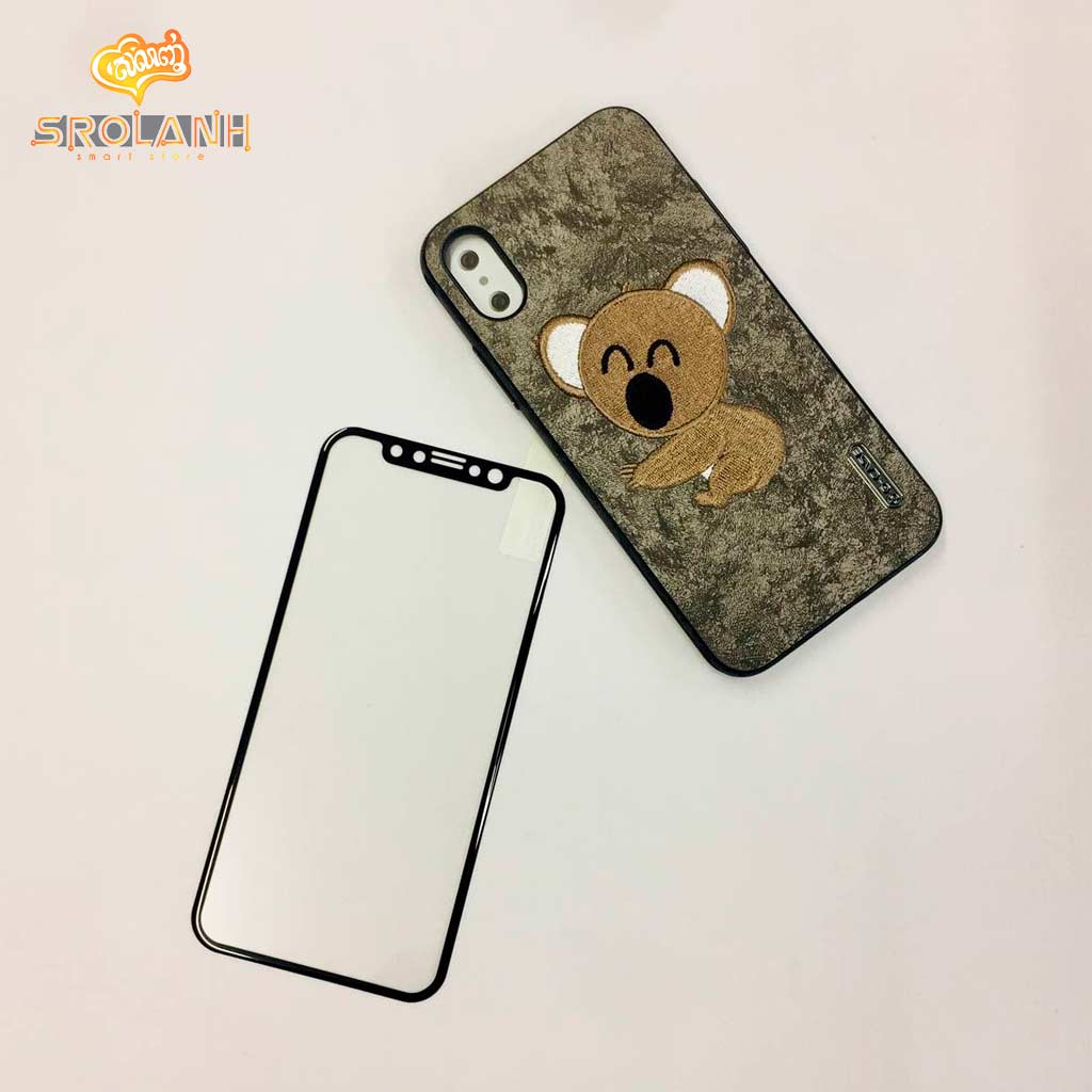 G-Case Cute Series-couple Koala For Iphone X-Gray