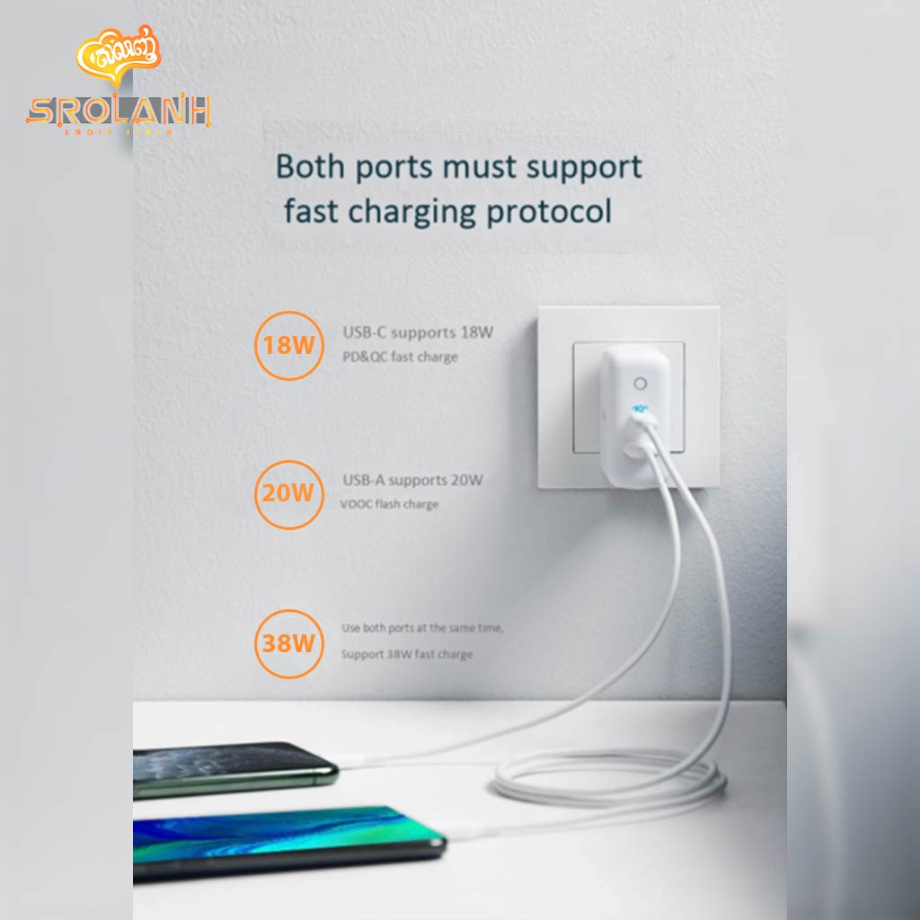 ANKER PowerPort 2-Port 38W With VOOC