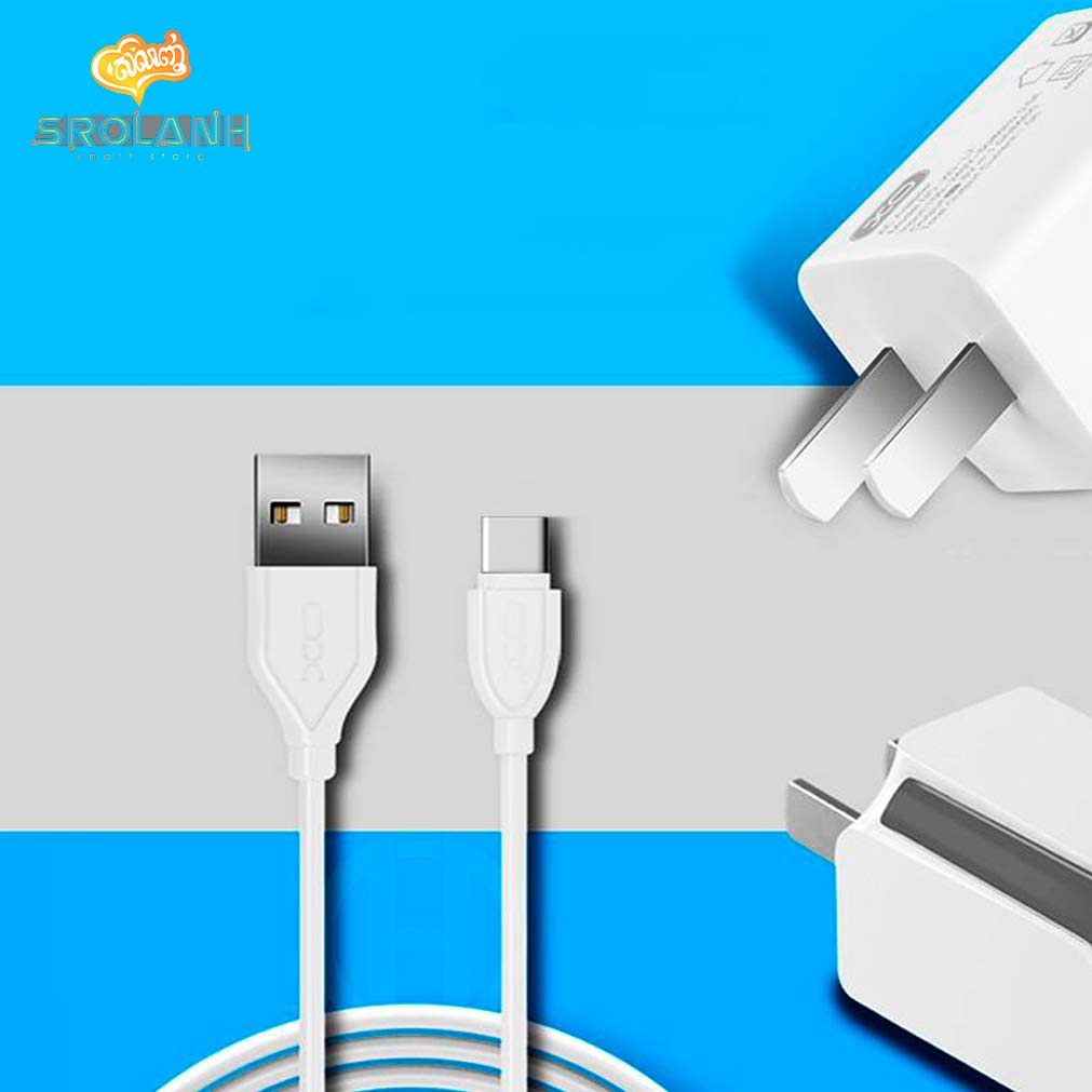 XO-L19 EU USB charger with type-c USB cable