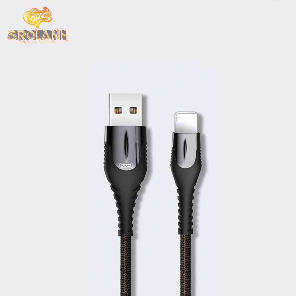 XO Lamp Zinc Alloy Cloth Braid Data USB Cable for Lightning NB138