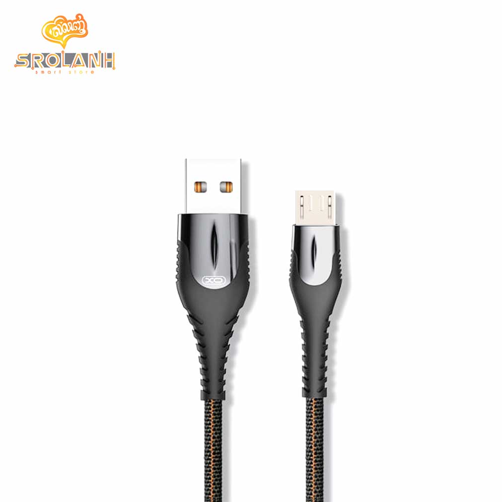 XO Lamp Zinc Alloy Cloth Braid Data USB Cable for Micro NB138