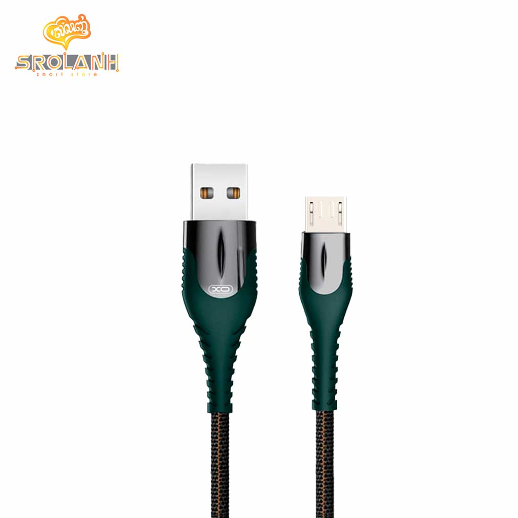 XO Lamp Zinc Alloy Cloth Braid Data USB Cable for Micro NB138