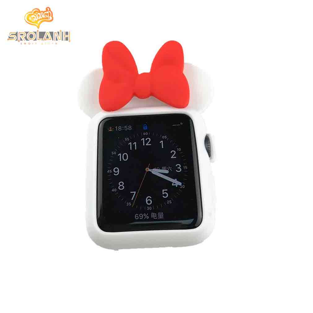 Red butterfly silicone protective cover for Apple watch 38mm