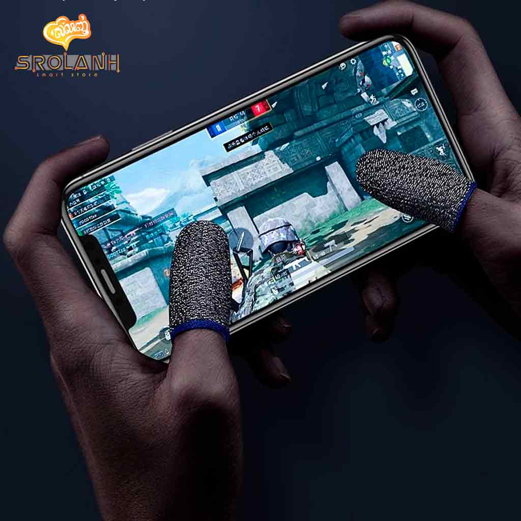 XO-ZT-1 Silver Fiber Mobile Game Finger Sleeve
