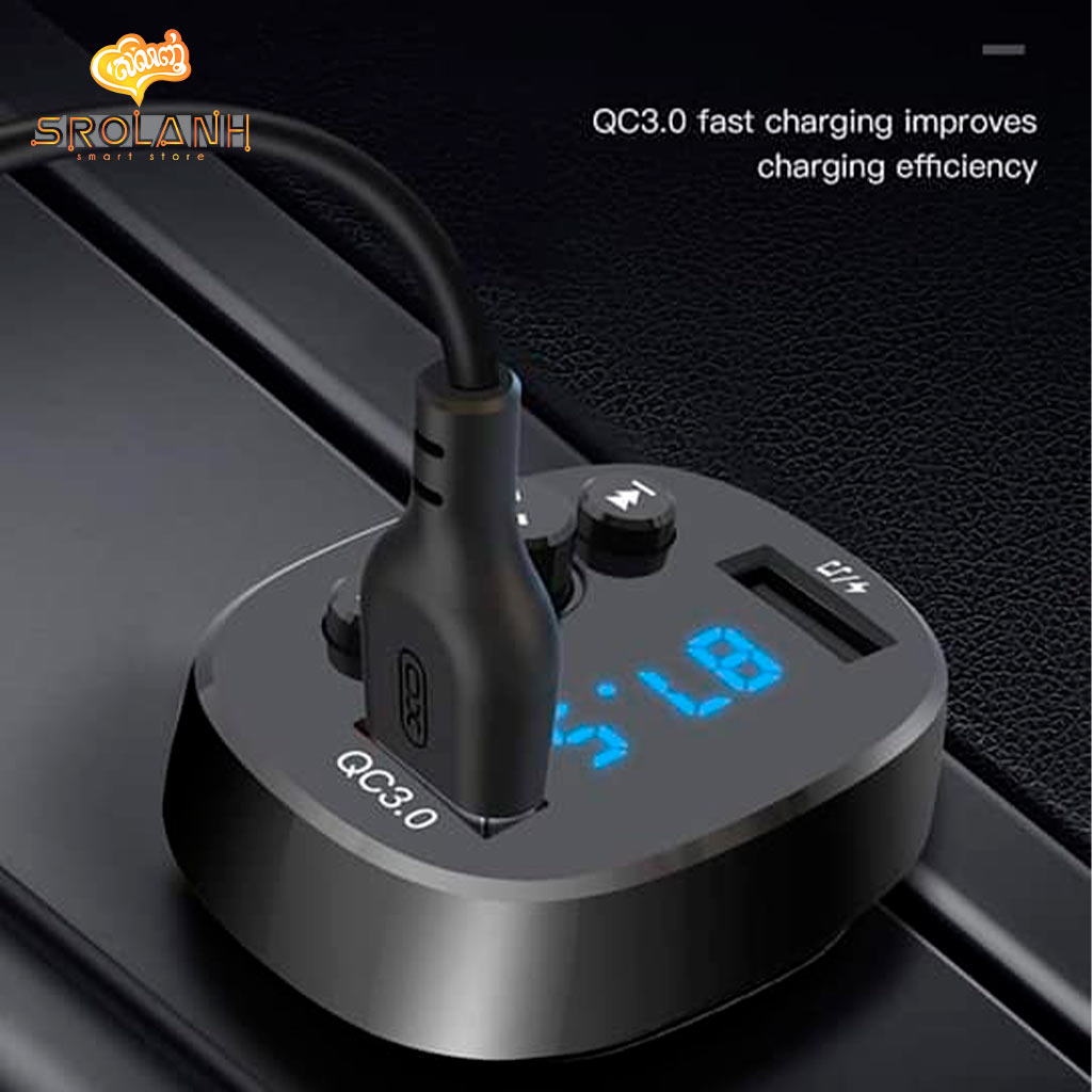 XO-BCC03 car Charger 18W Bluetooth QC3.0
