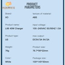 XO L66 US 40W Fast Charger Single Port