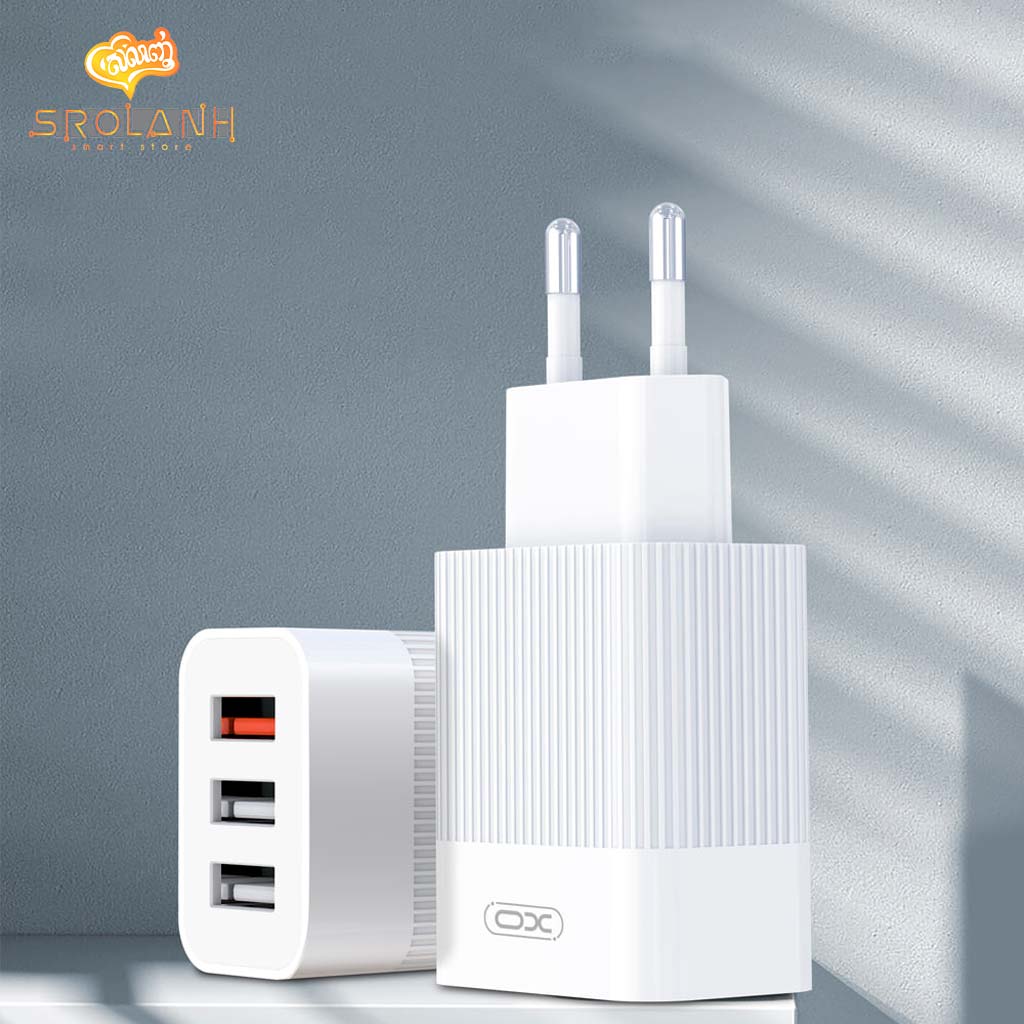 XO L72 EU QC3.0+2.1A 3USB Charger