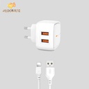 XO L61 12W (EU) TWO USB Port 2.4A Travel Charger