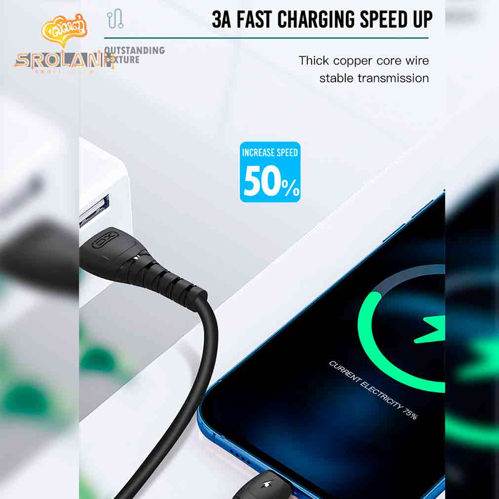 XO NB-Q165 3A Fast Charging USB Cable Type-C