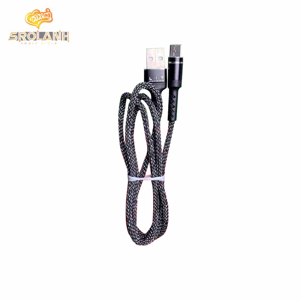 LIT The cylinder nylon data cable for type-C 1m CNDA-A01