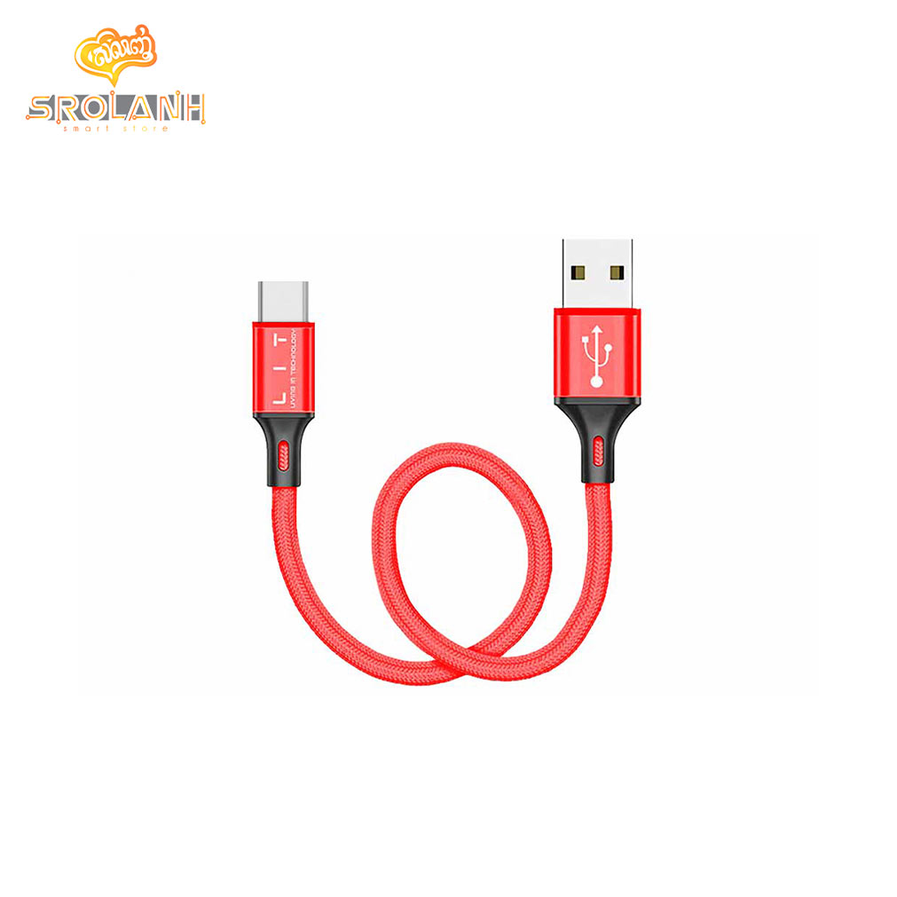 LIT The short (0.25m) nylon data cable for type-c TSNDA-T09