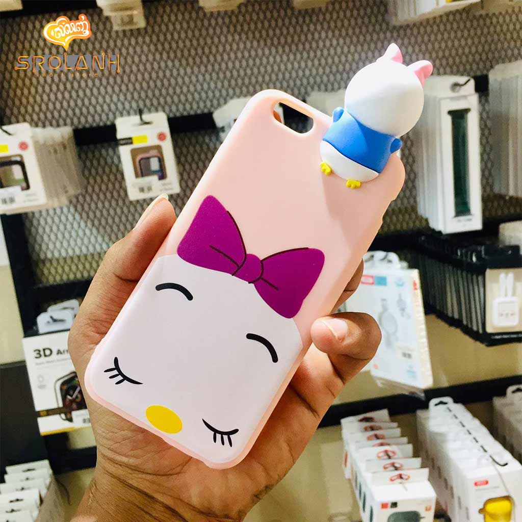 Super shock absorption case white head pig girl for iphone 6