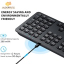 iClever Multi-Device Ultra Slim Rechargeable Wireless Keyboard BKA38B