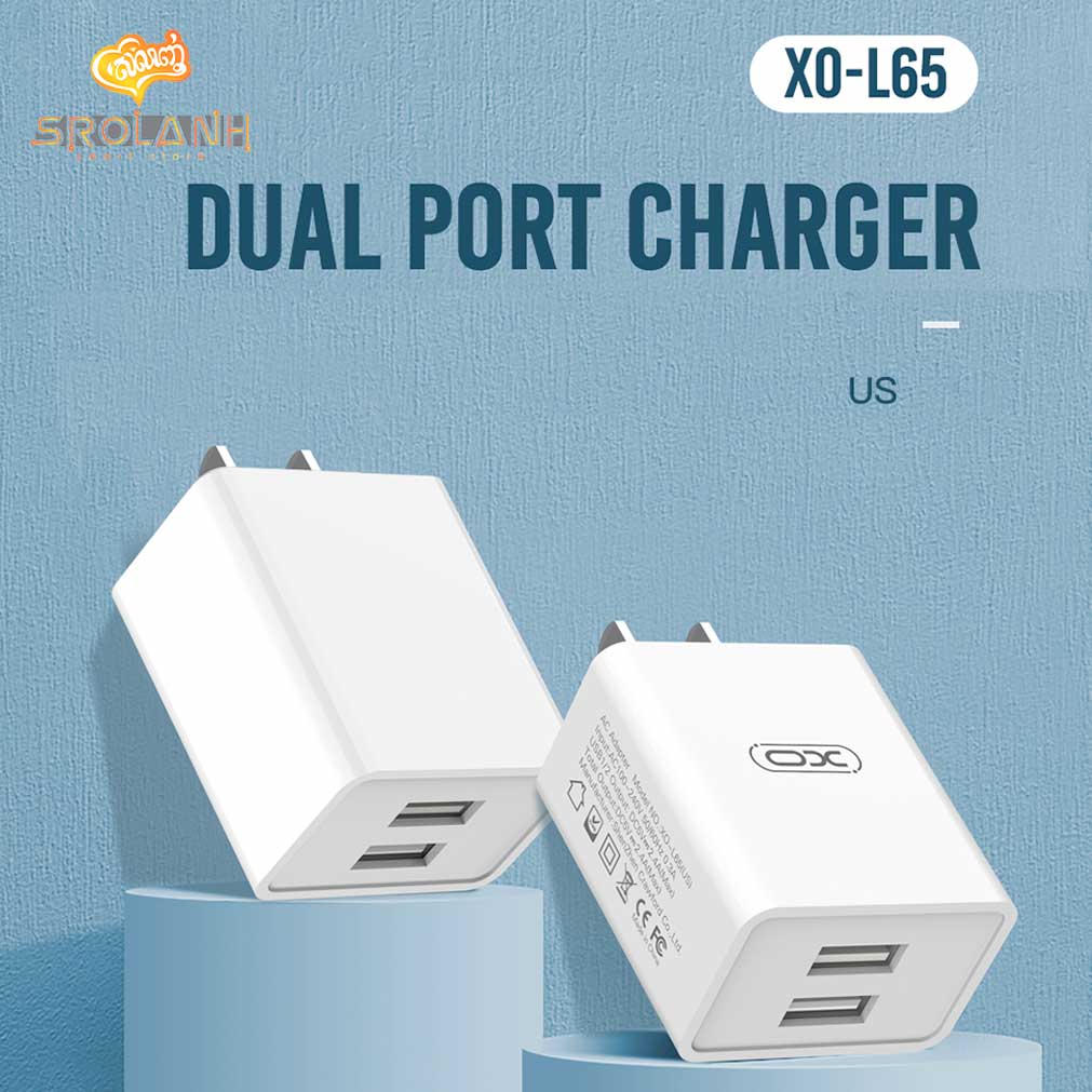 XO L65 US 2.4A two USB Charger