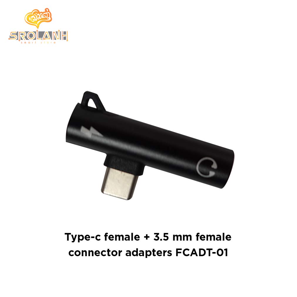 LIT The Type-c (input) for Type-c female + 3.5 mm female connector adapters FCADT-01