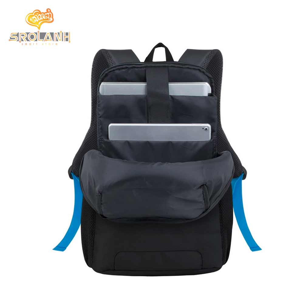 RIVACASE Regent BUNDLE 8068 Black Full Size Laptop Backpack 15.6″+Sports bottle