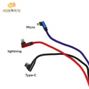 LIT The 3 Color L Desing 3in1 cable Lighting+Micro+Type-c CLD3-01