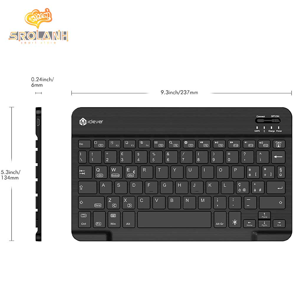 iClever Universal Slim Portable Wireless Keyboard IC-BK04