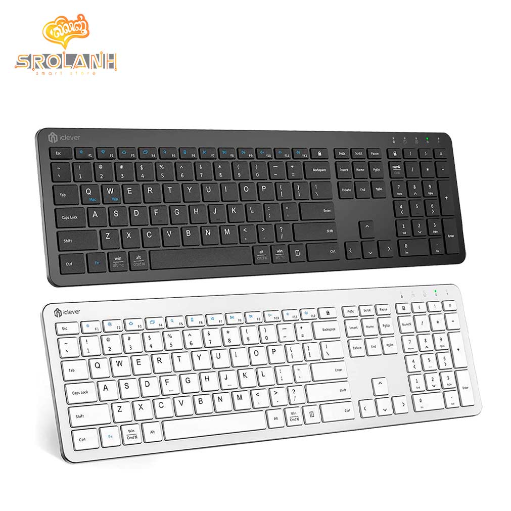 iClever Full Size Wireless Keyboard With Number Pad IC-GK08